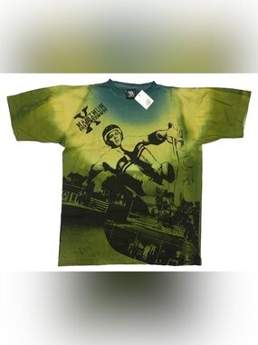 90s Brian Boyd T-Shirt Vintage New with Tags Single Stitch XL Tie Dye Max Sports